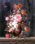 unknow artist Floral, beautiful classical still life of flowers.131 France oil painting reproduction